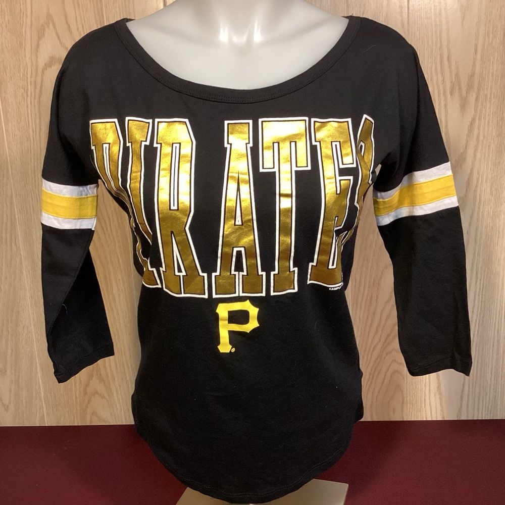 Campus Life Pittsburgh Pirates Womens long sleeve T-shirt size XS MLB